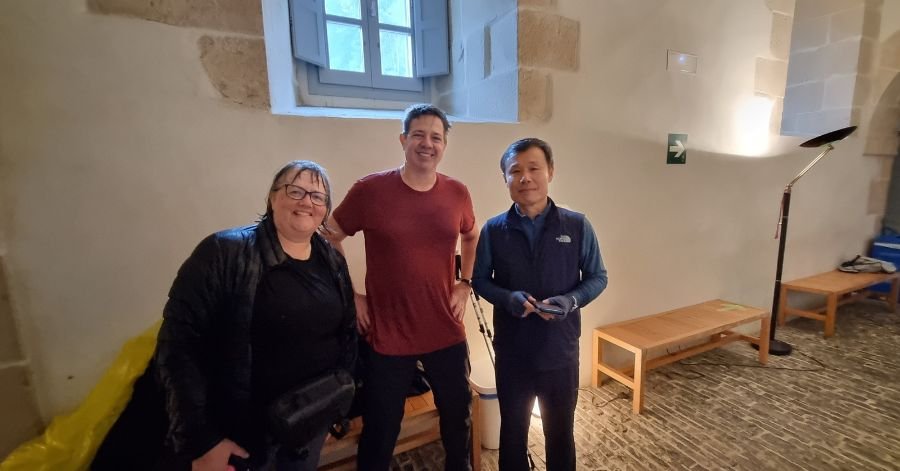 Eu, Joseph e Katy: chegada em Roncesvalles